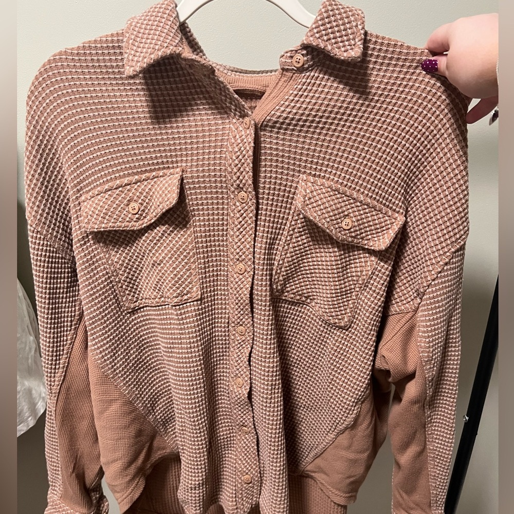 Aerie Textured Waffle Shirt